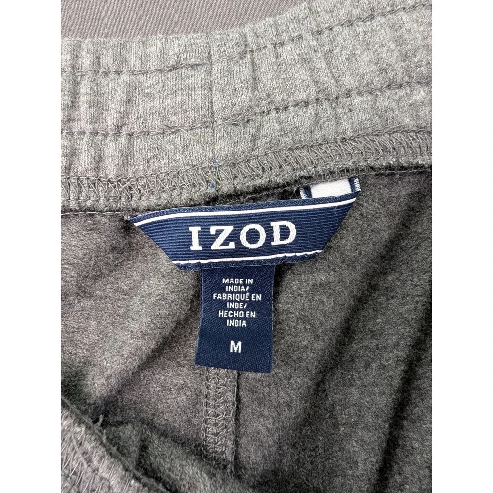 IZOD Mens Gray‎ Fleece Jogger Sweatpants Size Medium 5448
